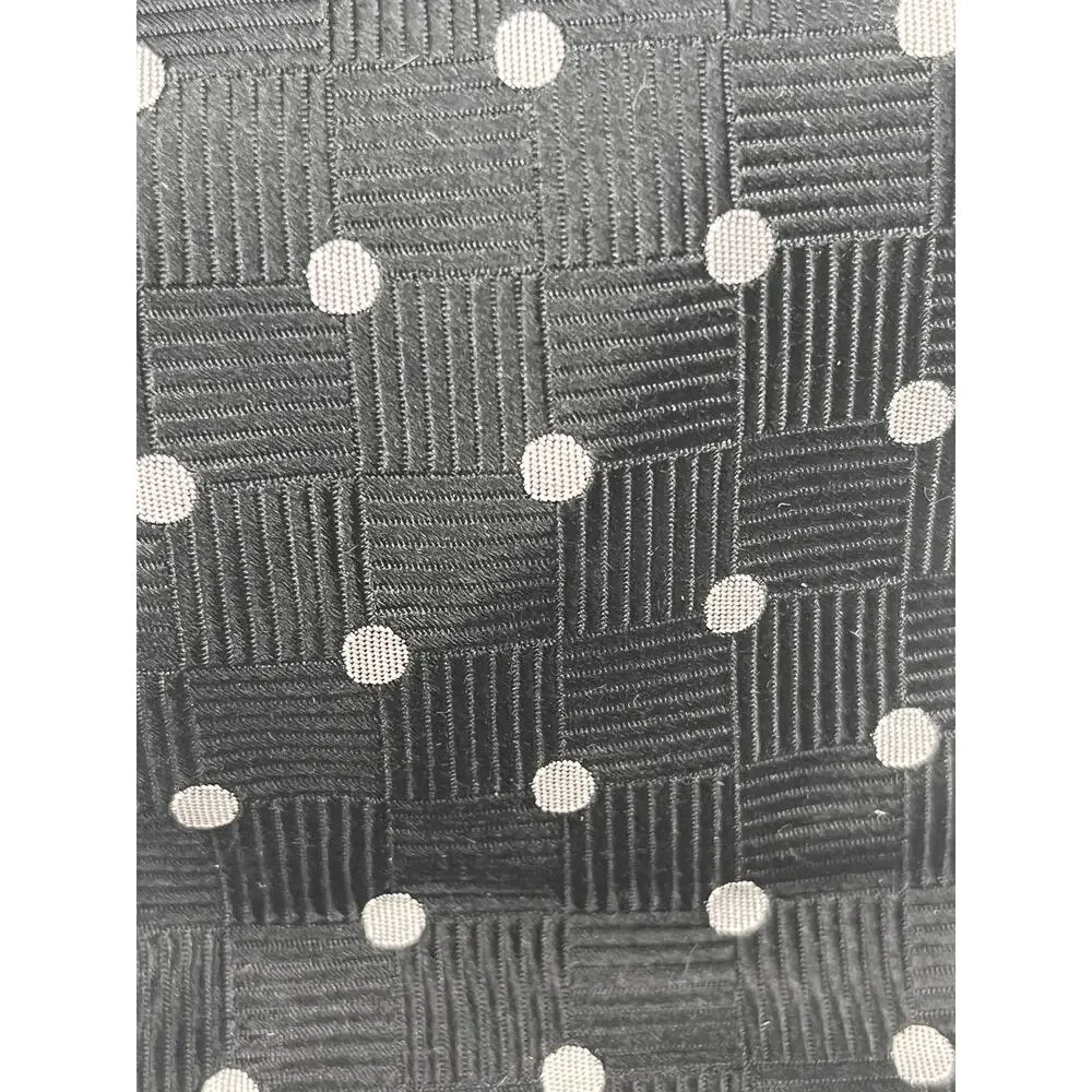 GEOFFREY BEENE - Silk Tie - Black Gray Polka Dot - Made in U.S.A